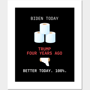 BETTER TODAY vs. FOUR YEARS AGO? Posters and Art